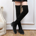 Women's Thick Heel Over The Knee Boots - DanaFashionstore
