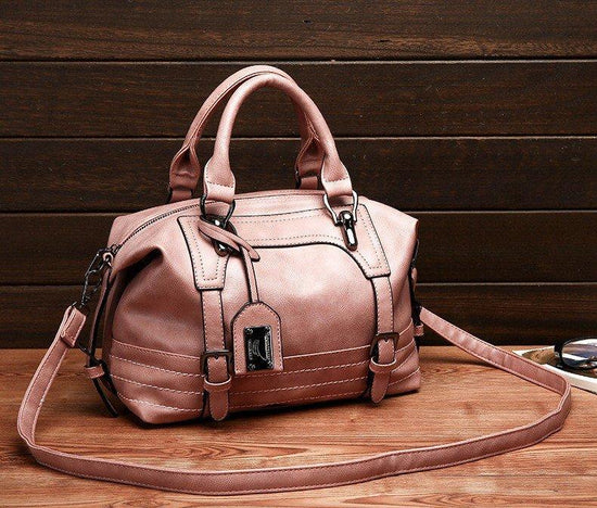 Shoulder Messenger Portable Boston Bag Single Shoulder Bag Soft Leather Trendy Bag - DanaFashionstore