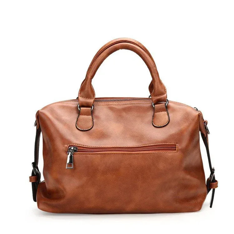Shoulder Messenger Portable Boston Bag Single Shoulder Bag Soft Leather Trendy Bag - DanaFashionstore