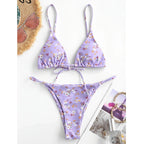 Sexy Halter Tie Dye Bikini Set - DanaFashionstore