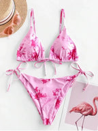 Sexy Halter Tie Dye Bikini Set - DanaFashionstore