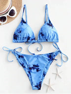 Sexy Halter Tie Dye Bikini Set - DanaFashionstore