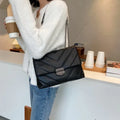 Embroidery Thread Small PU Leather Crossbody Bags for Women Trend Hand Bag Women's Branded Trending Shoulder Handbags - DanaFashionstore