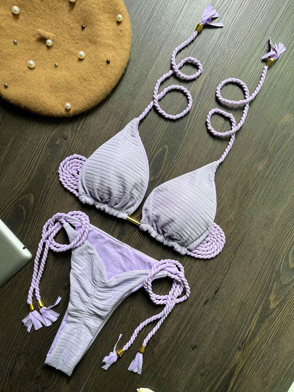 Women's Fashion Braided Rope Bikini Suit - DanaFashionstore