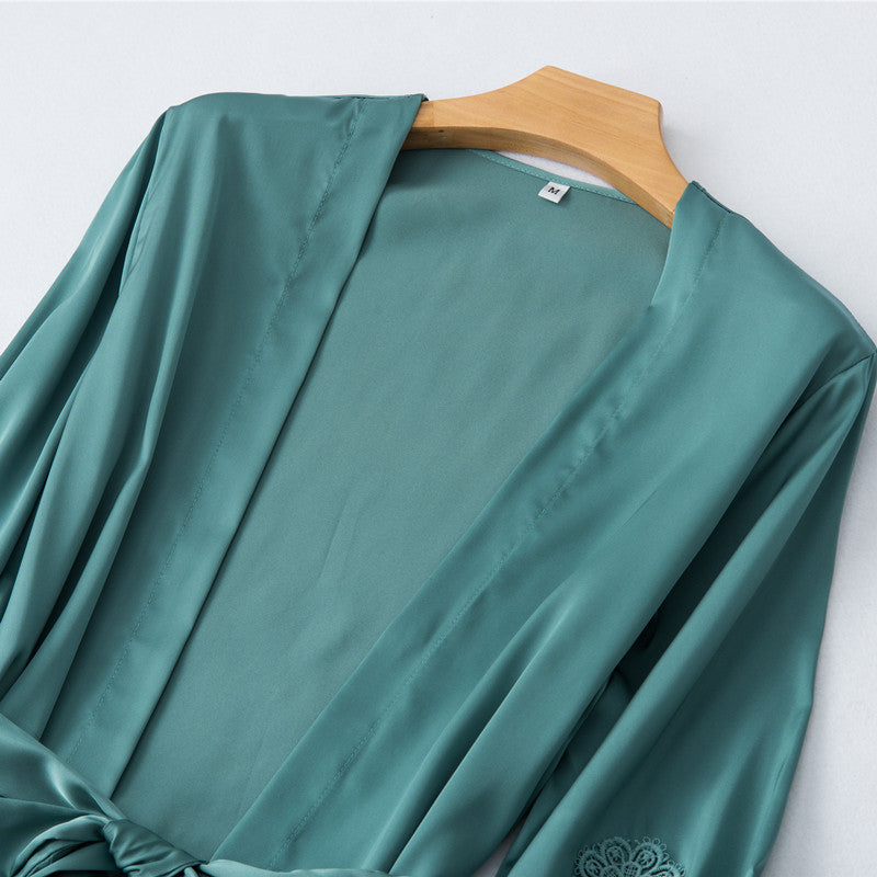 Nightgown with floral sleeves - Dana Fashion