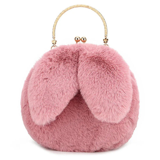 Fashion chain ear plush handbag - DanaFashionstore