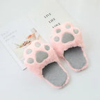 Imitation rabbit fur and cat's paw slippers - DanaFashionstore