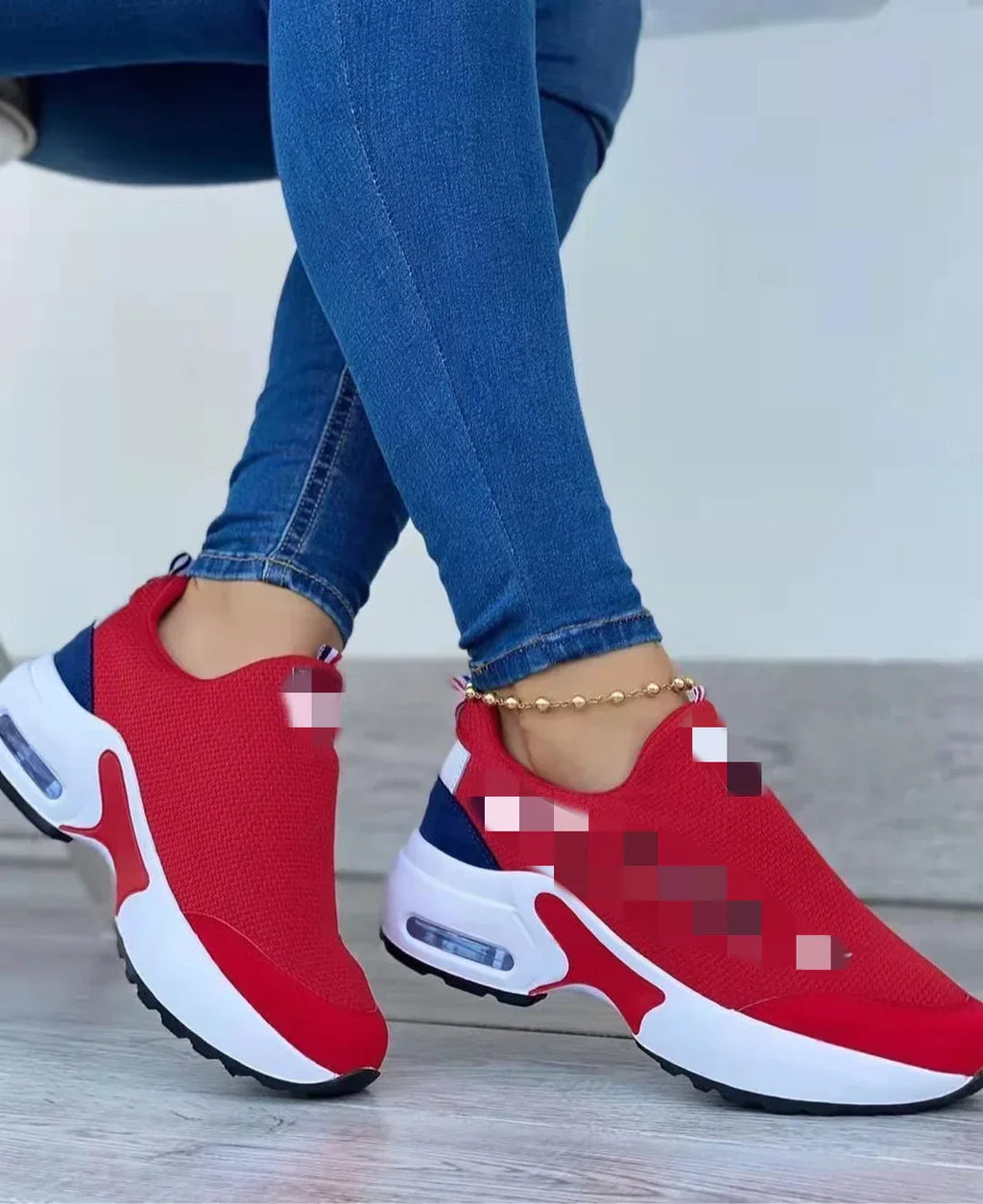 Air Cushion Lazy Dad Shoes Slip-on Sneakers For Women - DanaFashionstore