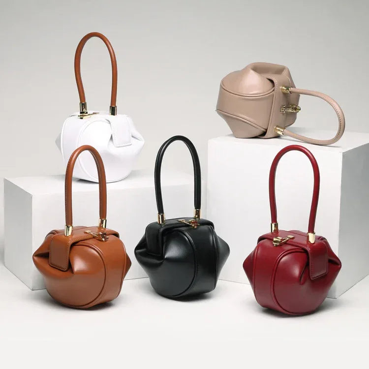 Leather handbags fashion dumplings handbag - DanaFashionstore