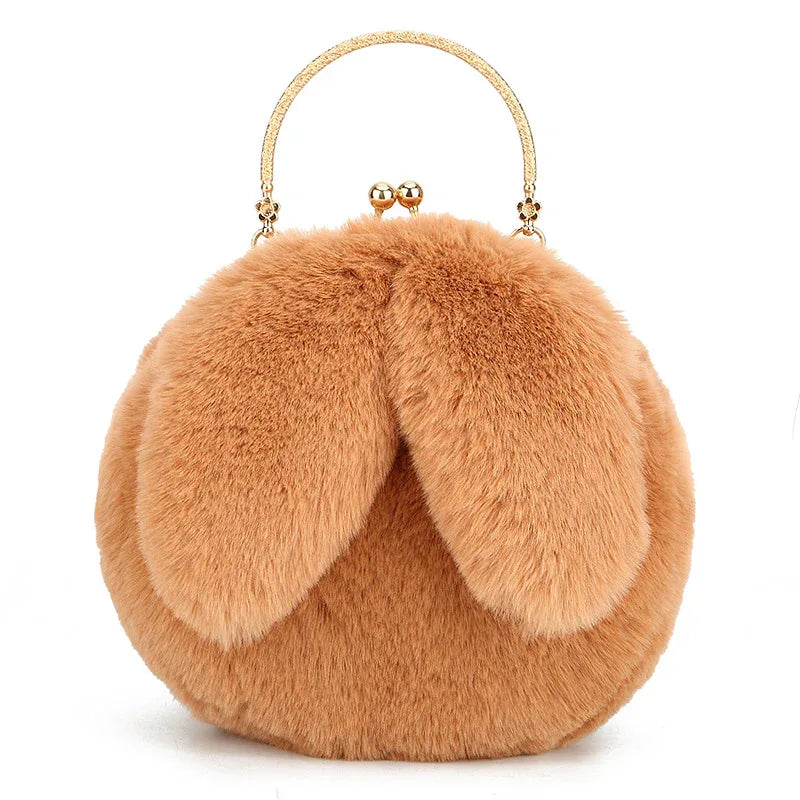 Fashion chain ear plush handbag - DanaFashionstore