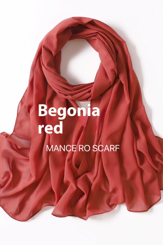 Pure Color Pearl Chiffon Scarf Headcloth Veil Chiffon Scarf