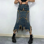 Women's American-style Retro High Waist Irregular Skirt - DanaFashionstore