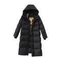 White Duck Down Mid-Length Jacket 2026 - Women's Winter Coat - DanaFashionstore