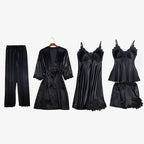 Women's Suspenders Nightgown 2026 - Satin Sleepwear Dress - DanaFashionstore