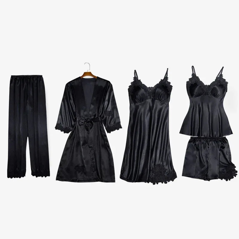 Women's Suspenders Nightgown 2026 - Satin Sleepwear Dress - DanaFashionstore