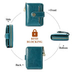 Oil Wax Genuine Leather Lady's Wallet European And American Style - DanaFashionstore