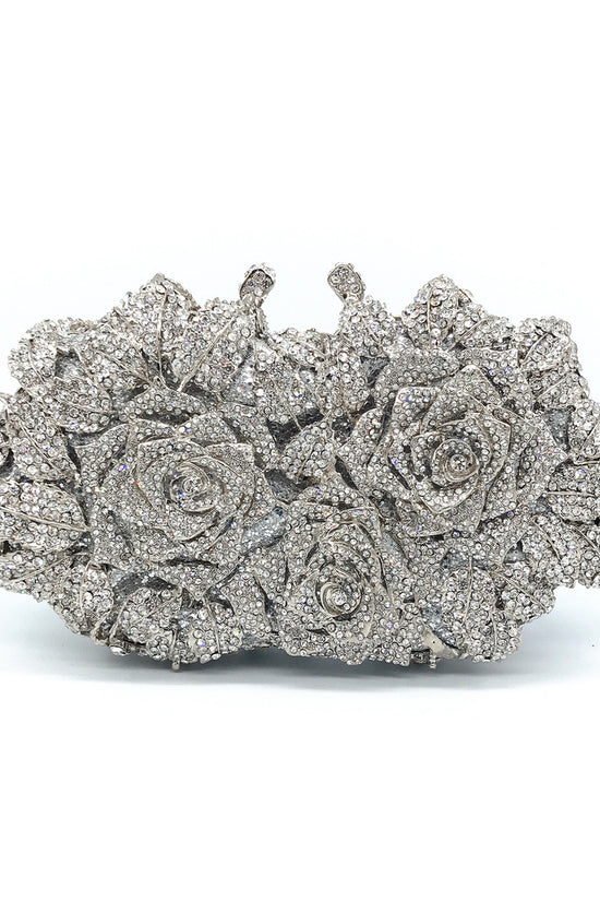 Hollow Rose Diamond Dinner Bag - Dana Fashion