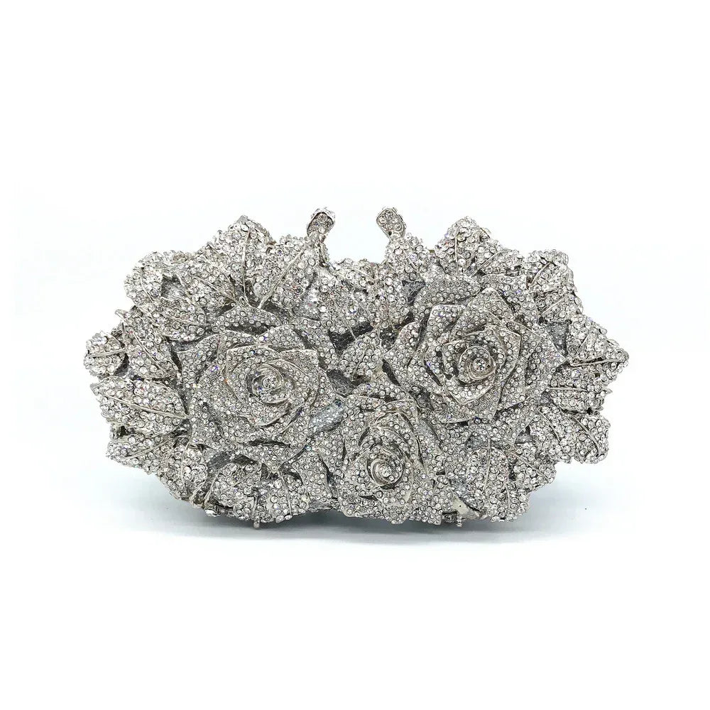 Hollow Rose Diamond Dinner Bag - DanaFashionstore