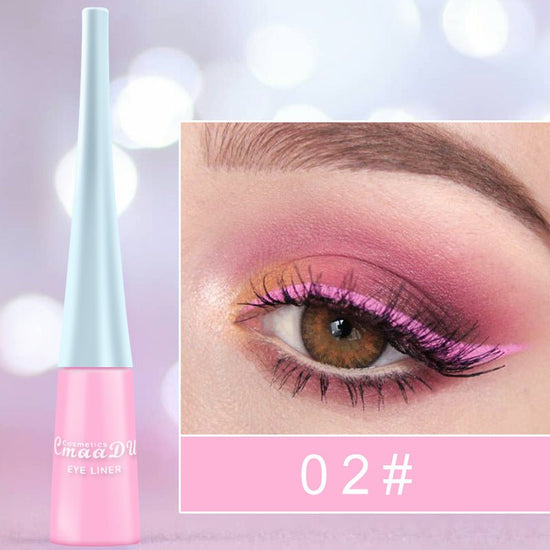 17 Color Liquid Eyeliner Matte Quick-Drying Color Eyeliner Lasting Non-Blooming Matte Glitter Eyeliner $13.00 Dana Fashion style: 2 Style makeup Overview: Brand New & High Quality. portable size, easy to carry. Effect: super waterproof and long-lasting Fa