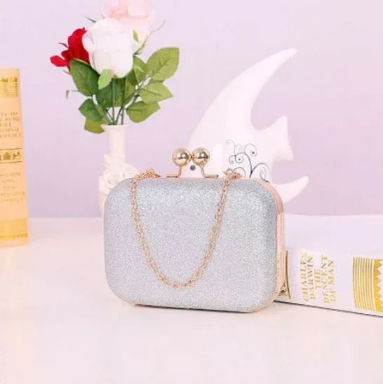 Women Handbag Evening Bags For Party New Women Chain Shoulder Bag Ladies Fashion Gold Clutch Box Bag Women Messenger - DanaFashionstore
