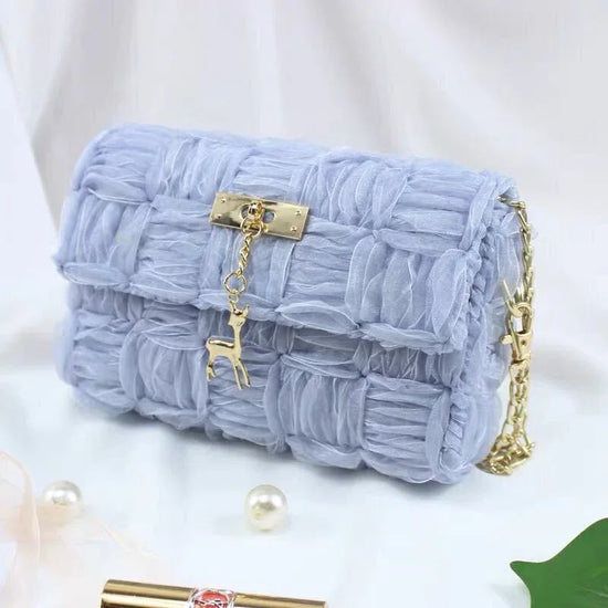 Ribbon gauze hand-woven chain bag - DanaFashionstore