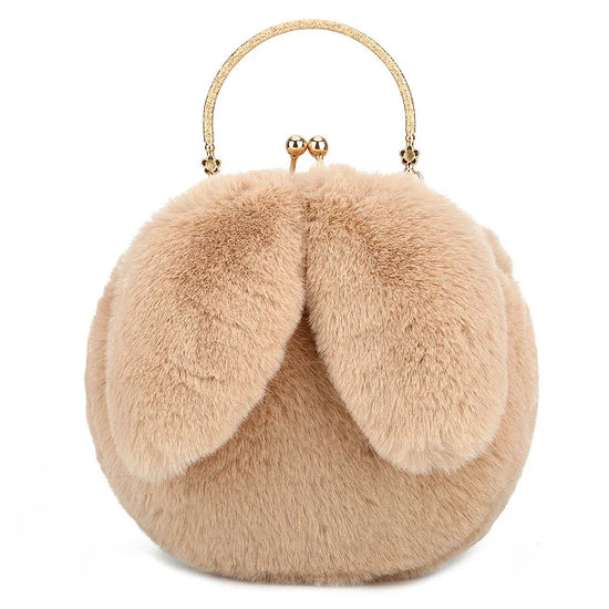 Fashion chain ear plush handbag - DanaFashionstore