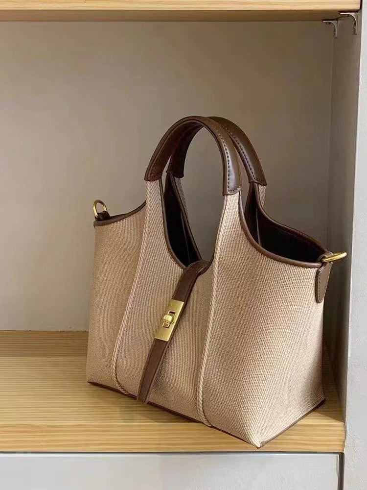 Vegetable Basket Simulated Leather Handbag Commuting Tote Bag Hand-held - Dana Fashion