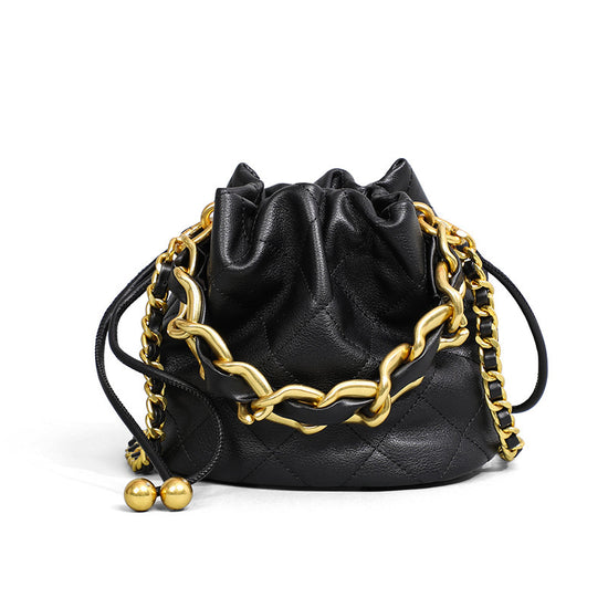 Fashion Crossbody Bucket Mini Portable Shoulder Leather Women Bag - Dana Fashion