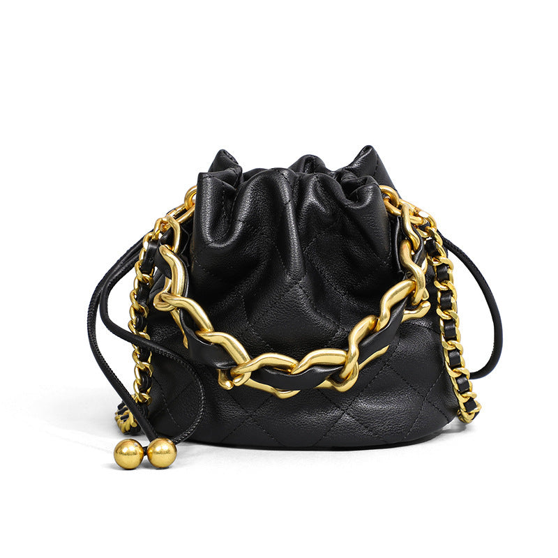 Fashion Crossbody Bucket Mini Portable Shoulder Leather Women Bag - Dana Fashion