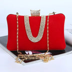 Suede European And American Food Bag U-shaped Diamond - DanaFashionstore
