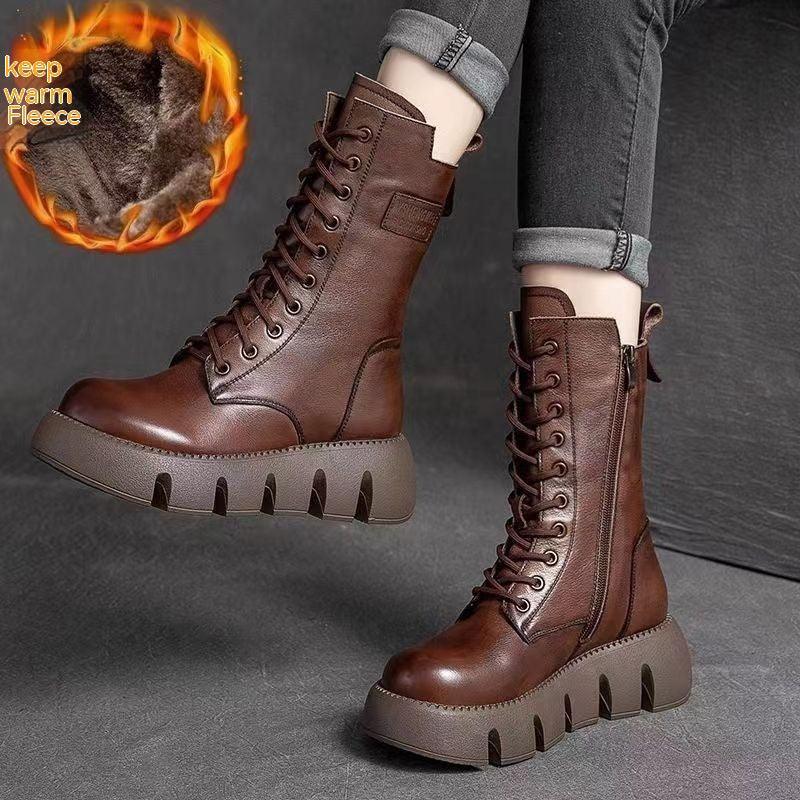 Fleece-lined Thick Cotton Mid-calf Women's Single Boots - DanaFashionstore