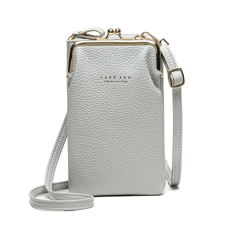 Fashion Lychee Pattern Solid Color Diagonal Shoulder Bag - DanaFashionstore