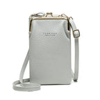 Fashion Lychee Pattern Solid Color Diagonal Shoulder Bag - DanaFashionstore