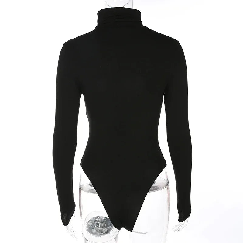 Slim-Fit High-Neck Jumpsuit 2026 - Base Layer Bodysuit - DanaFashionstore