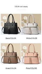 Large Capacity Soft Leather Tassel Shoulder Bag - DanaFashionstore