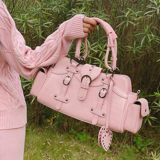 Square Rivet Hand-carrying Hand-carrying Crossbody Bag - Dana Fashion