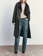 Winter Jacket With Belt Fashion Double Breasted Lapel Windbreaker Women's Long Trench Coat Mid-length Overcoat Clothing - DanaFashionstore