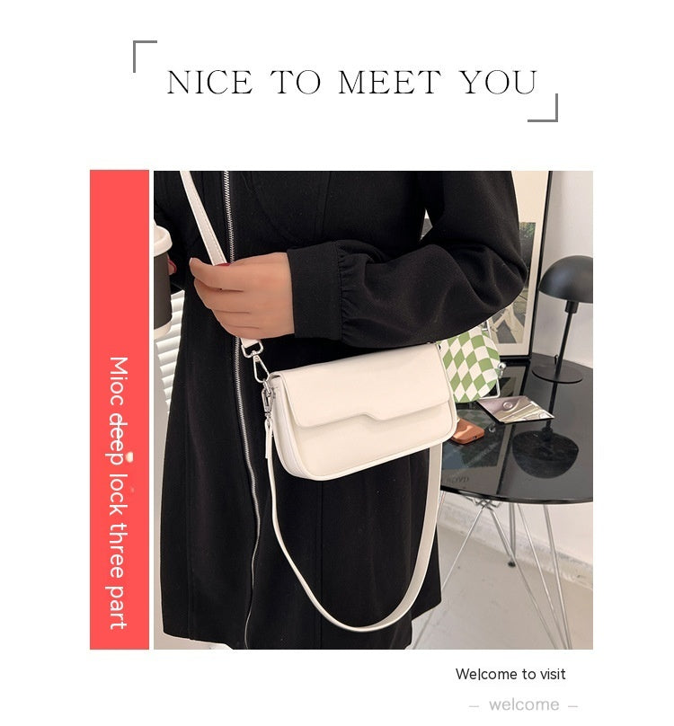 Niche Baguette Bag Korean Style Simple Underarm Shoulder Bag - Dana Fashion