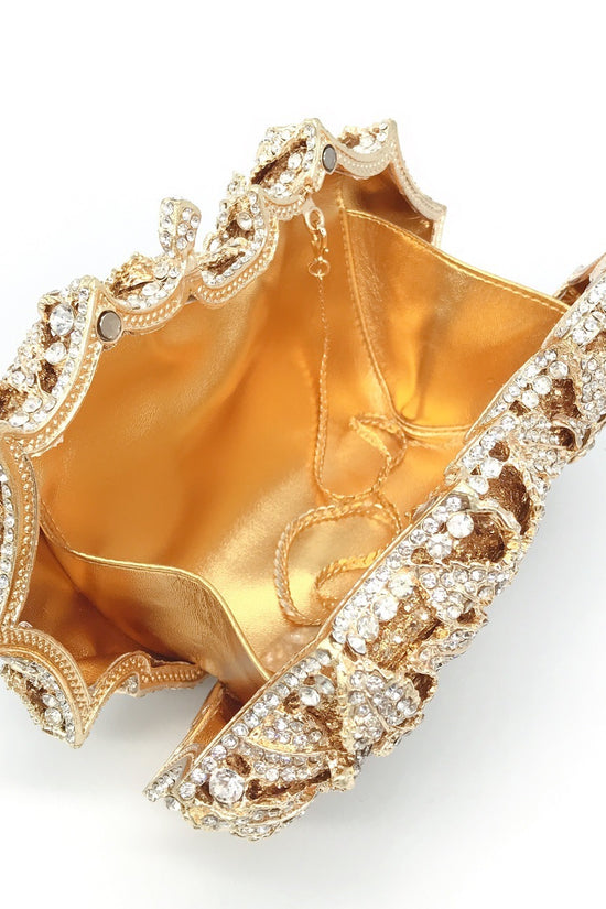 Hollow Rose Diamond Dinner Bag - Dana Fashion