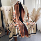Lady Style Cashmere-like Double-sided Thermal Student Scarf Air Conditioning Shawl - DanaFashionstore
