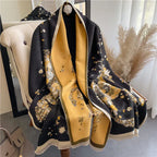 Lady Style Cashmere-like Double-sided Thermal Student Scarf Air Conditioning Shawl - DanaFashionstore