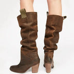 Block heel retro high boots - DanaFashionstore