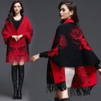 Mid-length Tassels Loose-fitting Knitted Cardigan Thickened Sweater Cashmere Outerwear - DanaFashionstore