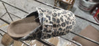 Independent Station Cross-border Oversized Shoes Women's Spring And Autumn European And American New Leopard Print Semi Slippers Shoes Lazy Shoes Peas Shoes - DanaFashionstore