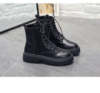 British Pure Color Ladies Waterproof Martin Boots - DanaFashionstore
