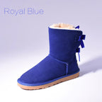 High Quality SALE Women Australia Snow Boots Warm Fur Baileys Bow Boots Women Winter Boots Snow Boots Big Size - DanaFashionstore