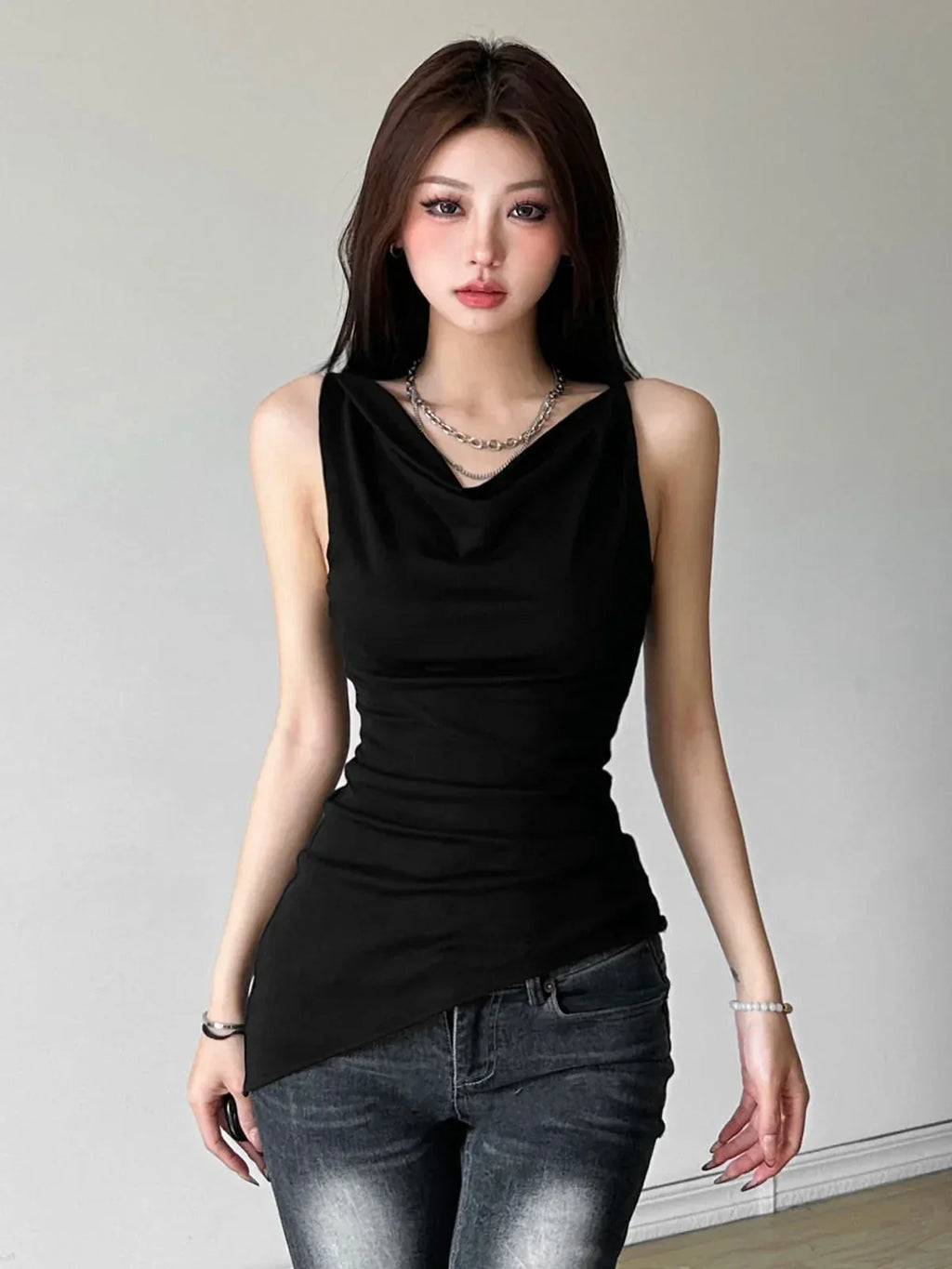 Women's Multi-wear Collarbone Thin Shoulder T-shirt Summer - DanaFashionstore