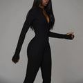 High-Waisted Zipper Jumpsuit 2026 - Sleek Casual Jumpsuit - DanaFashionstore