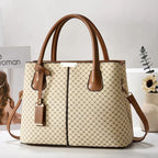 New Printed Tote Portable Shoulder Crossbody Women's Bag Middle-aged Lady Mother High Sense - DanaFashionstore