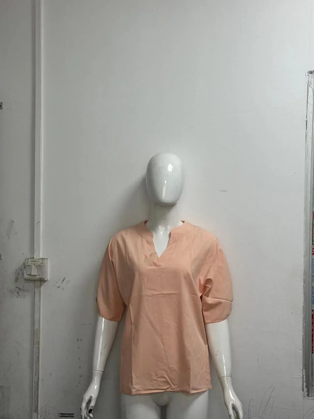 Summer Short-sleeved Chiffon Shirt New V-neck Shirt Women's Casual Versatile Clothing - DanaFashionstore